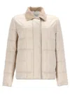 Fay Polyester Field Jacket In Metallic