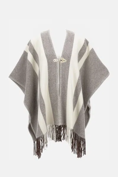 Fay Poncho In Gray