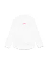 Fay Poplin Shirt In White