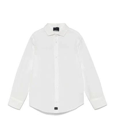 Fay Poplin Shirt In White