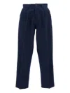 Fay Pressed-crease Trousers In Blue
