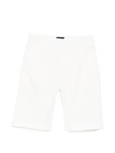 Fay Kids' Pressed-crease Shorts In White
