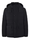 Fay Puffer Jacket In Black