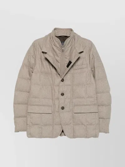 FAY PUFFER JACKET DOUBLE-BREASTED HIGH COLLAR