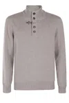 Fay Beige Virgin Wool Turtleneck Sweater Man In A Corda Sabbia