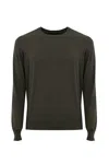 Fay Pullover Sweater In Cotton In Marrone