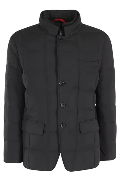 FAY QUILTED DOUBLE-FRONT JACKET WITH HIGH COLLAR