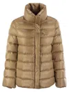Fay Quilted Down Hood In Brown