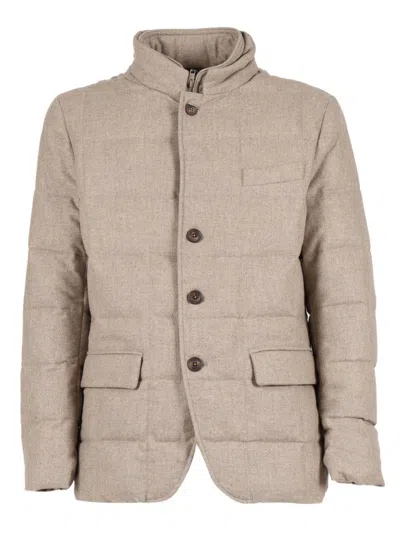 FAY QUILTED DOWN JACKET WITH DOUBLE FRONT CLOSURE