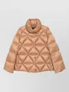Fay Quilted Down Puffer Jacket In Brown