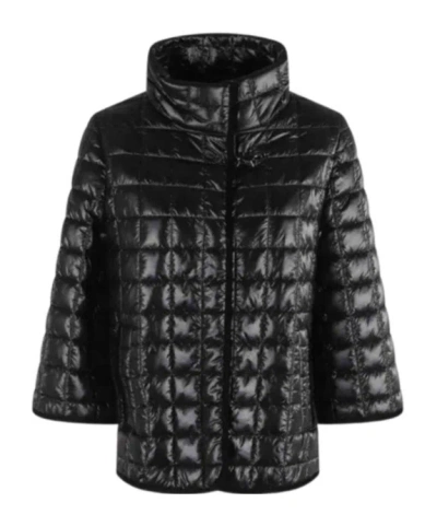 Fay Quilted Gancio Jacket In Black