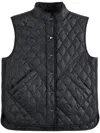 Fay Quilted Gilet In Black