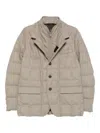 Fay Quilted Grey Jacket With Structured Silhouette In Multi