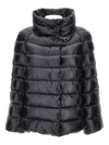 Fay Quilted High-collar Coat In Blue