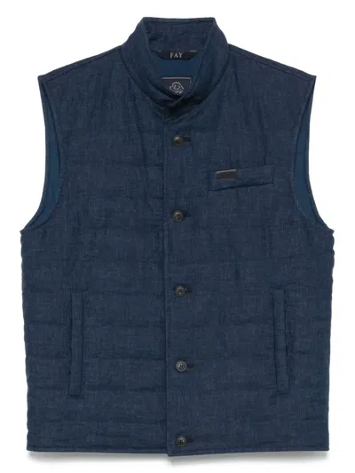 FAY QUILTED LINEN GILET