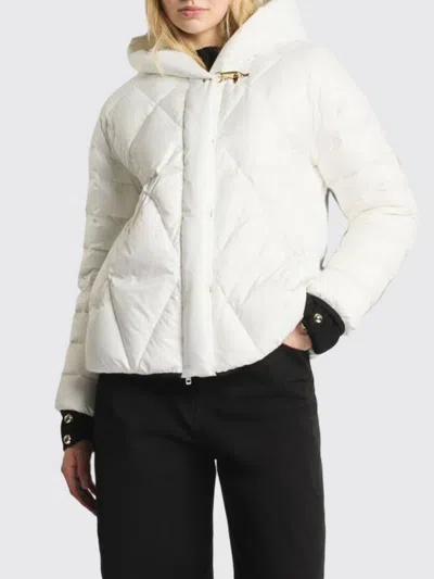 Fay Quilted Nylon Puffer Jacket With Hood And Iconic Toggles In White