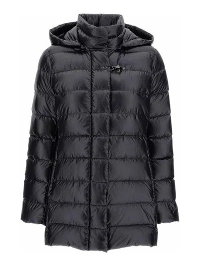 Fay Quilted Padded Jacket In Black