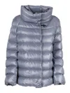 Fay Quilted Puffer Cape In Blue
