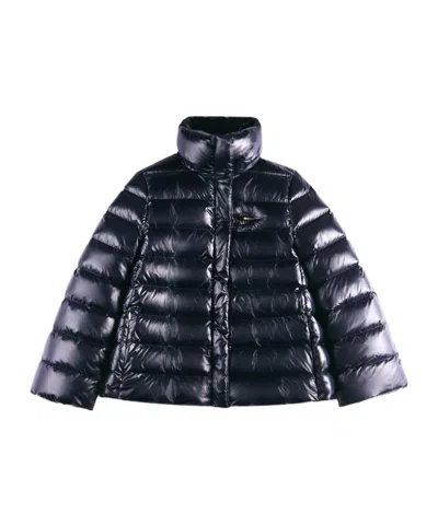 Fay Quilted Puffer Jacket In Black