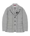 Fay Layered Design Puffer Jacket In Gray