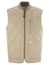Fay Quilted Vest - Archive In Beige