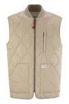 Fay Quilted Vest - Archive In Beige