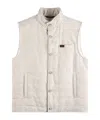 Fay Quilted Vest In Grey