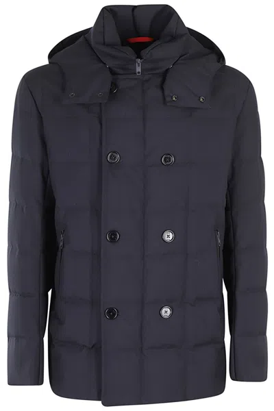 Fay Quilted Water-repellent Jacket In Blue