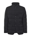 Fay Short Padded Down Jacket In Black
