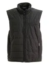 Fay Quilted Zip-front Gilet In Black