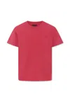 Fay Red T-shirt For Boy With Logo In Red