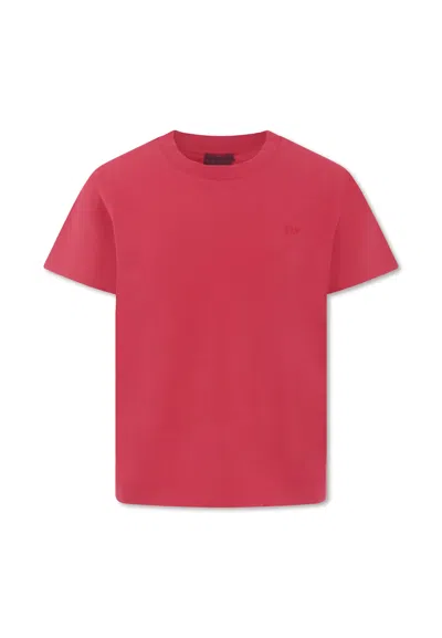 Fay Kids' Red T-shirt For Boy With Logo
