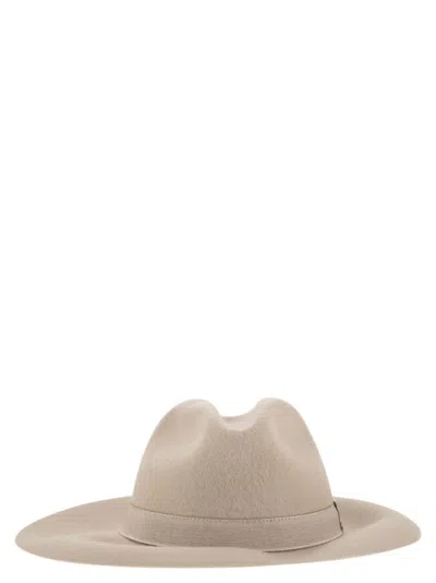 FAY REFINED WIDE-BRIMMED WOOL FELT HAT