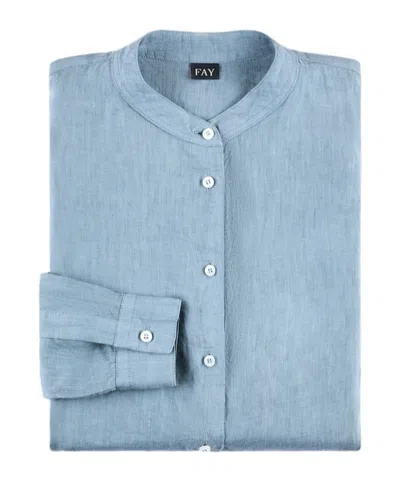 Fay Regular Shirt In Blue