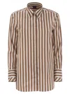 Fay Regular Striped Stretch Cotton Shirt