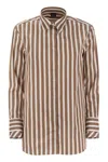 Fay Regular Striped Stretch Cotton Shirt