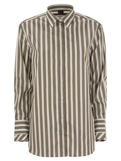 FAY REGULAR STRIPED STRETCH COTTON SHIRT