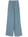 Fay Relaxed Fit Cerulean Blue Jeans With Drawstring Waist
