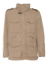 Fay Relaxed Fit Explorer Field Jacket In Neutral