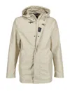 Fay Relaxed Fit Light Beige Hooded Jacket In Neutral