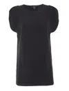 Fay Relaxed Fit Short-sleeved Blouse In Black