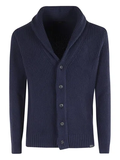 FAY RIBBED VIRGIN WOOL CARDIGAN