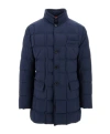 Fay Right-collar Down Jacket In Blue