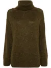 Fay Roll-neck Jumper In 绿色