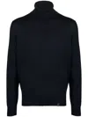 Fay Blue Turtleneck Sweater In Blau