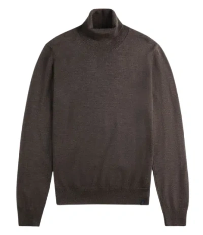 FAY FAY ROLLED NECK RIBBED SWEATER
