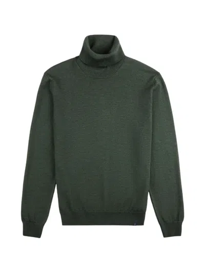 Fay Roll-neck Wool Sweater In Green