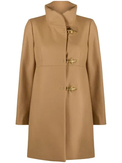 Fay Romantic Coat In Brown
