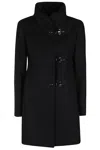 Fay Romantic Lined Coat In Black