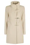 Fay Romantic Coat Foderato In Yogurt